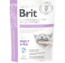 Brit Veterinary Diet Hrană pentru pisici cu insecte și mazăre, fără gluten, 400 de grame