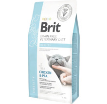 Brit Veterinary Diet Obesity hrană pentru pisici, fără cereale, ambalaj de 5 kg