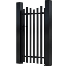 Poartă de grădină neagră din metal