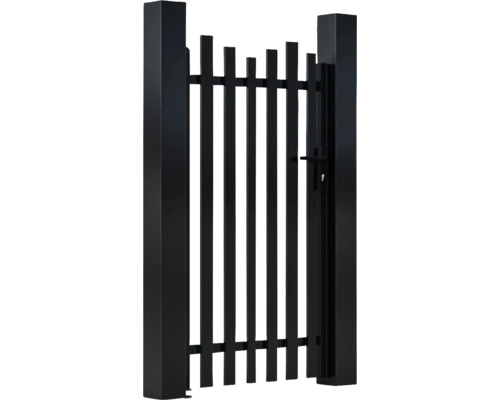 Poartă de grădină metalică cu încuietoare