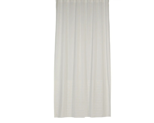 Perdea glisantă voal alb cu dungi