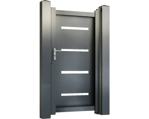 Poartă de grădină cu decupaje orizontale