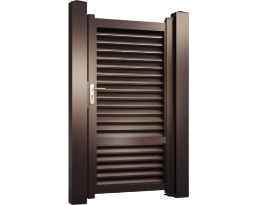 Poartă de grădină din aluminiu cu lamele