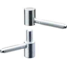 Două balamale înșurubabile din metal pentru uși și porți din lemn