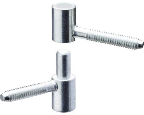 Două balamale înșurubabile din metal pentru uși și porți din lemn