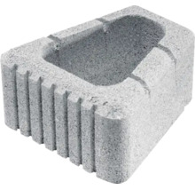 Element de beton pentru plantare pentru stabilizarea pantelor sau amenajarea gradinii cu profil pe o parte.