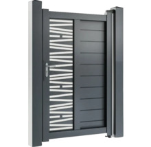 Poartă de grădină din aluminiu cu elemente decorative