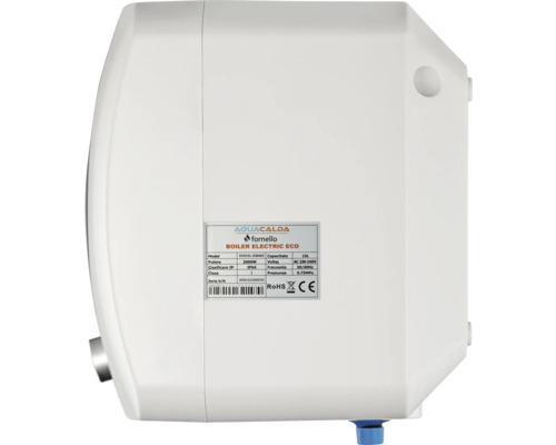 Boiler electric alb Aquacalda fornello, 15 litri, 2000 wați.