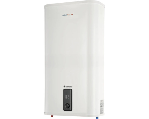 Boiler electric alb cu afișaj digital și buton rotativ Fornello Aquacalda.