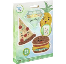 Set magneți de pictură cu diamante Yo Style cu cinci motive pe ambalaj