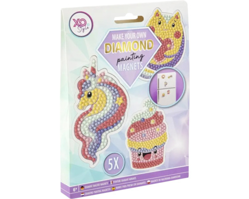 Set de magneți de pictură cu diamante cu cinci motive