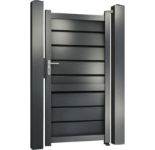 Poartă de grădină metalică, individuală, cu mâner