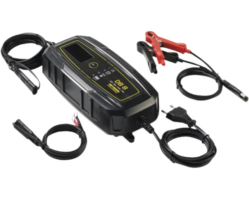 Încărcător baterie auto DECA cu cablu de încărcare și cleme