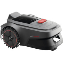 Robot de tuns iarba gri cu buton de oprire roșu