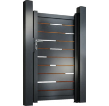 Poartă de grădină modernă din aluminiu cu lamele orizontale