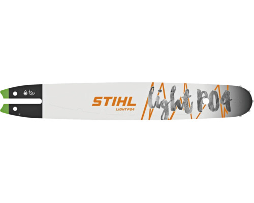 Șină de ghidaj STIHL Light P04 pentru motoferăstraie cu STIHL Logo.