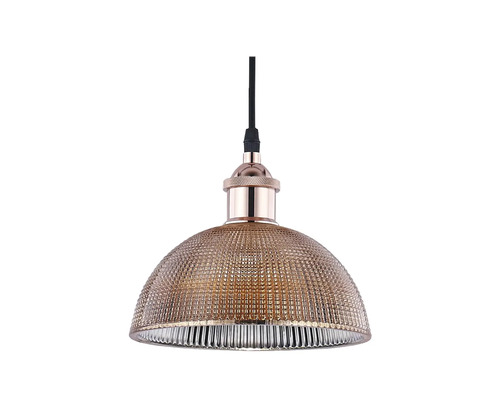 Lampa suspendată cu cupolă din sticlă cu model