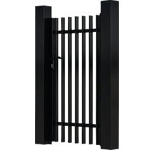 Poartă de grădină neagră cu bare verticale