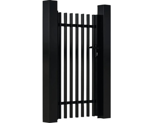 Poartă de grădină metalică cu încuietoare