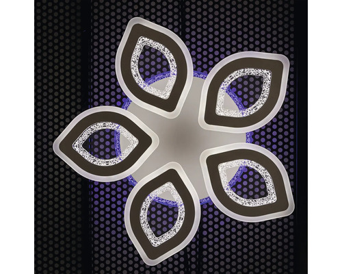 Lumină de tavan cu cinci lămpi în formă de petale