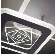 Plafonieră LED pătrată cu design geometric