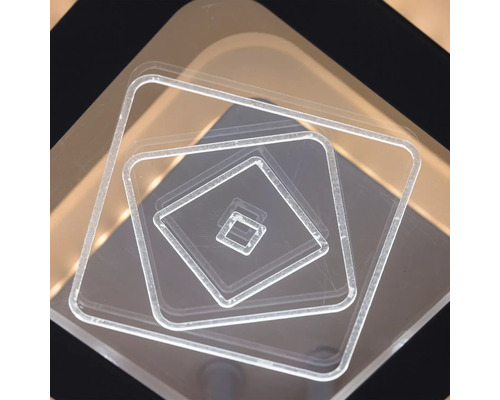 Model abstract din rame acrilice pătrate