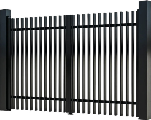 Poartă dublă metalică pentru grădină