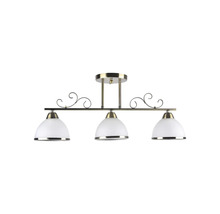 Lumină de plafon cu trei lămpi și ornamente