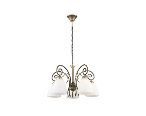 Lustr cu cinci lumini și suspensie cu lanț