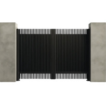 Poartă cu stâlpi de beton pentru exterior