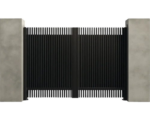 Poartă cu stâlpi de beton pentru exterior