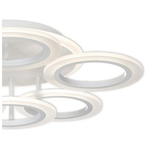 Lumină de tavan modernă cu elemente LED în formă de inel