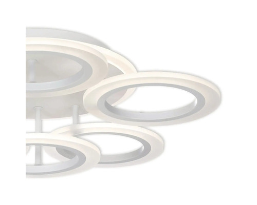 Lumină de tavan modernă cu elemente LED în formă de inel