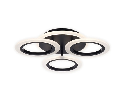 Lumină de plafon cu elemente luminoase în formă de inel