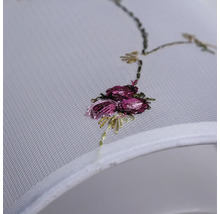 Abajur brodat cu motiv floral