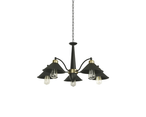 Lumină suspendată cu cinci becuri pentru interior