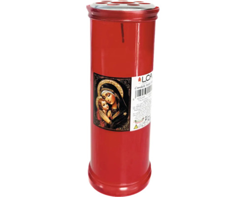 Lumină de veghe roșie cu motivul Madonna