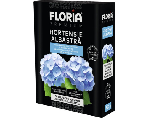 Pachet de îngrășământ pentru hortensii pentru a promova florile albastre