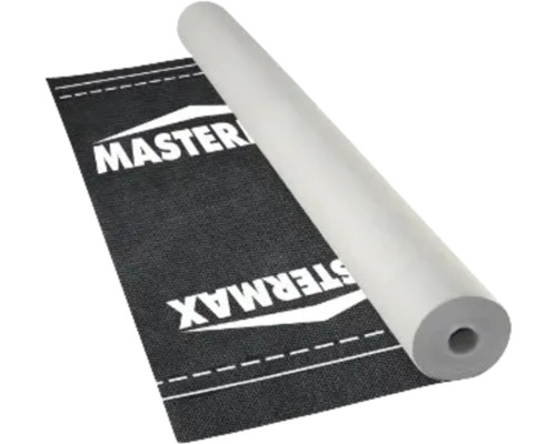 Rolă carton bituminos cu inscripția Mastermax