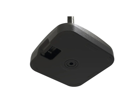 Suport pătrat pentru umbrelă, din plastic, cu orificiu de umplere