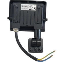 Vedere din spate a unui reflector cu LED cu cablu de conectare