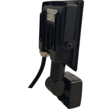 Reflector LED negru cu cablu și suport reglabil