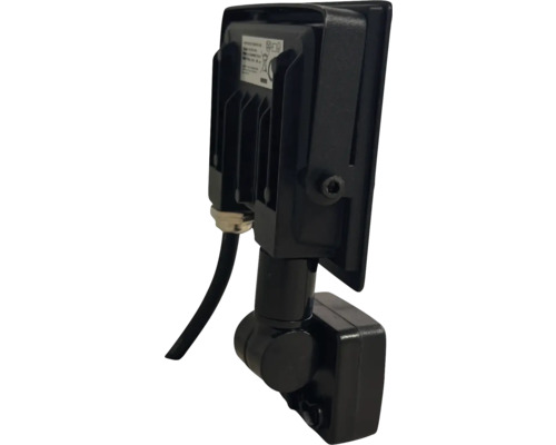 Reflector LED negru cu cablu și suport reglabil