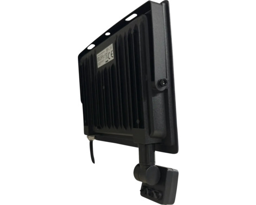 Proiector LED negru cu senzor de mișcare pentru exterior