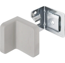 Conector de colț din plastic și metal