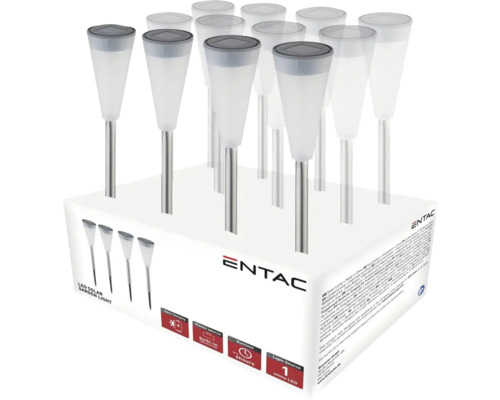 Pachet lămpi solare de grădină cu LED cu baterie încorporată