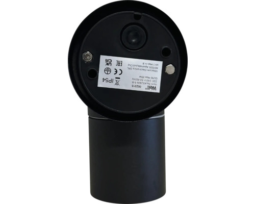 Lampa de perete neagră cu grad de protecție IP54