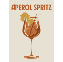 Băutură Aperol Spritz cu felii de portocală într-un pahar