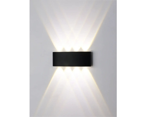 Lumină de perete dreptunghiulară cu raze de lumină sus și jos