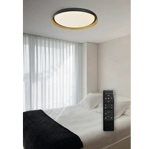 Plafonieră cu telecomandă într-un dormitor luminos